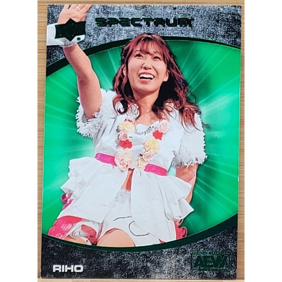 2021 UPPER DECK AEW SPECTRUM RIHO GREEN #D/25